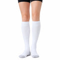 Calze al ginocchio 35-38 in tessuto a maglia bianco stile sportivo
