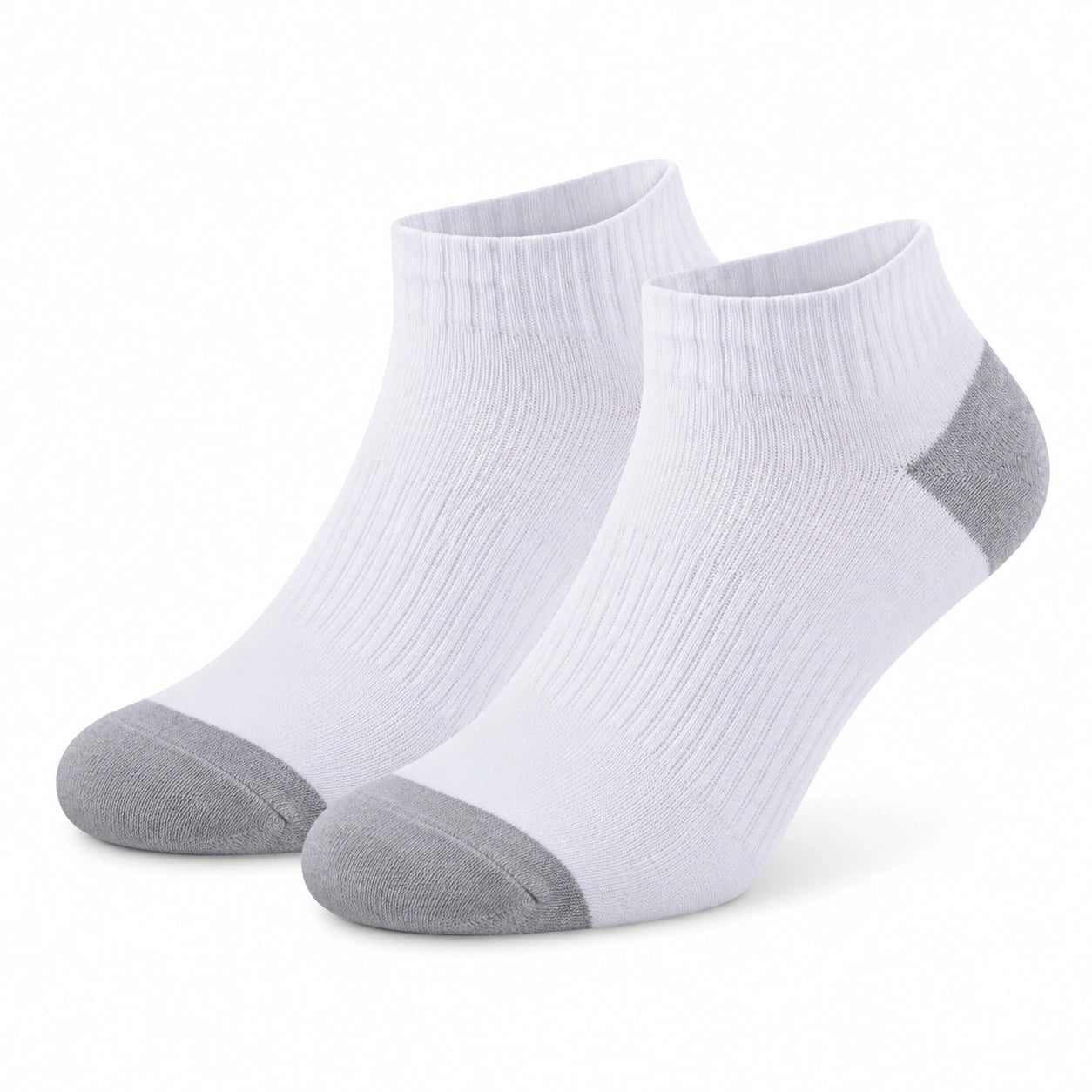 Calzini alla caviglia 35-38 in maglia bianco/grigio per uso quotidiano