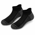 Calzini alla caviglia 39-42 in tessuto a maglia nero grigio - traspiranti elasticizzati