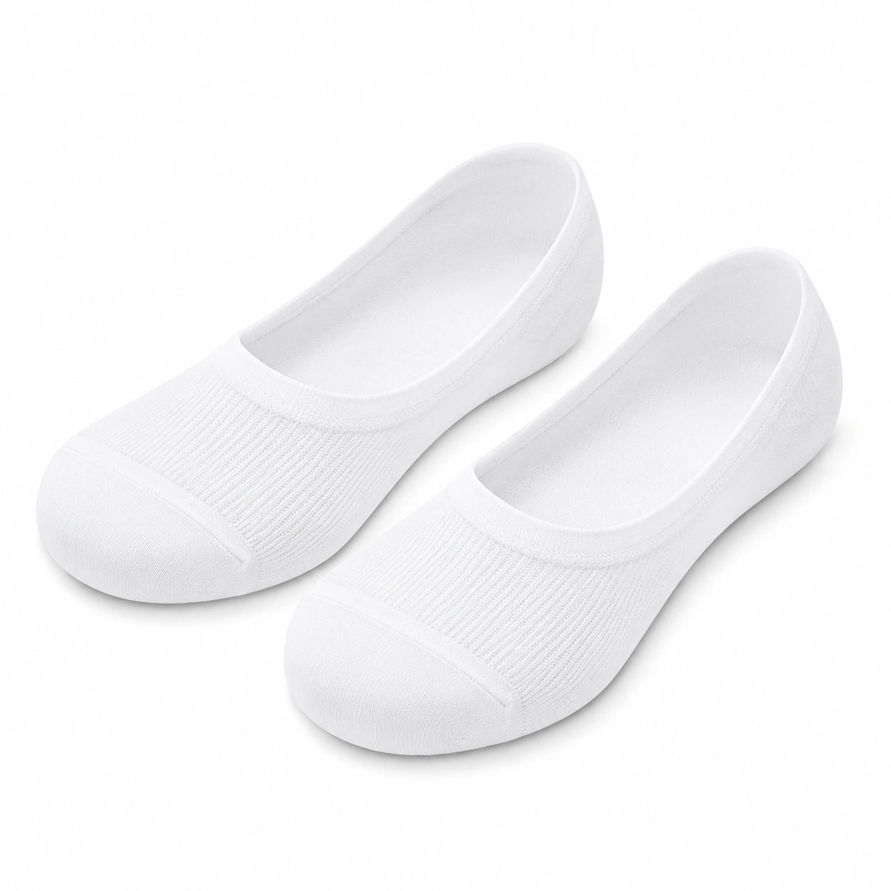Calzini invisibili 39-42 in tessuto bianco a maglia per scarpe basse