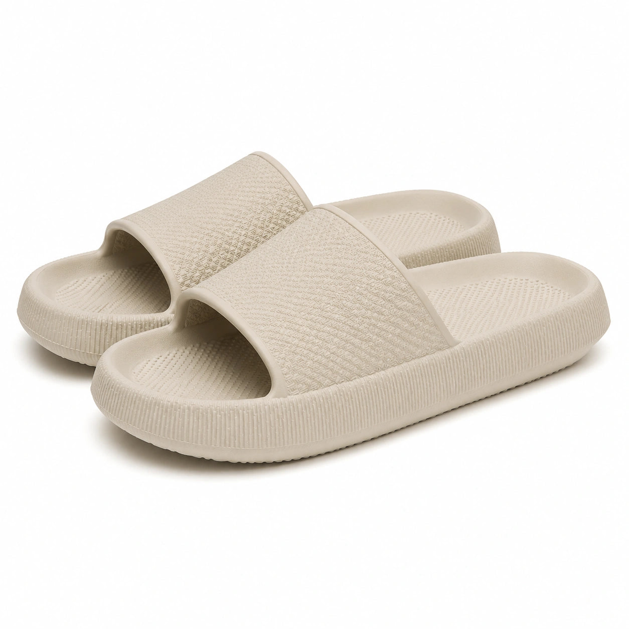 Ciabatte a fascia 42/43 in EVA beige - suola antiscivolo