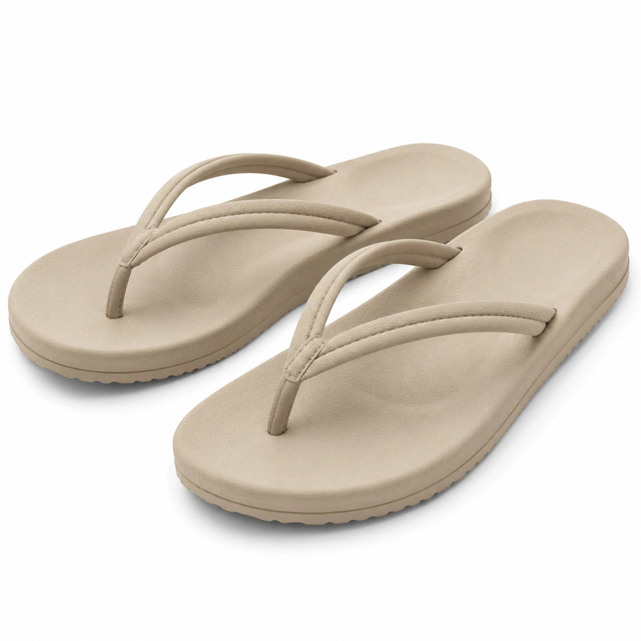 Infradito 38/39 in materiale sintetico beige - suola piatta antiscivolo