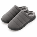 Pantofole 38/39 grigio in tessuto con interno morbido e suola scolpita